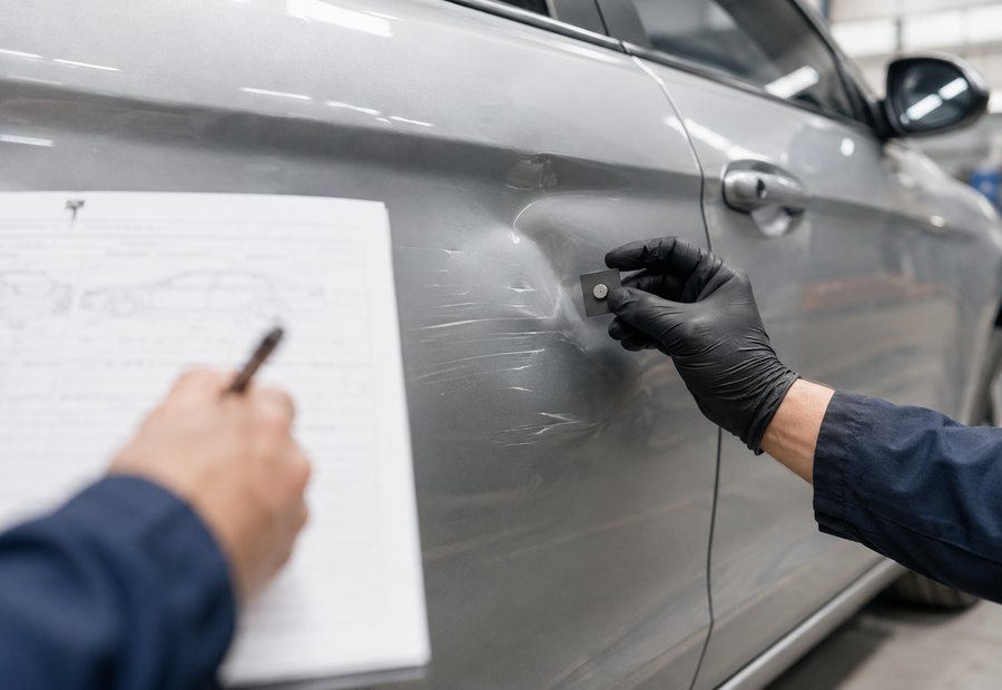 Imagen de Chapa y pintura de vehículos: aviso o necesidad inicial - Vehículo y matrícula