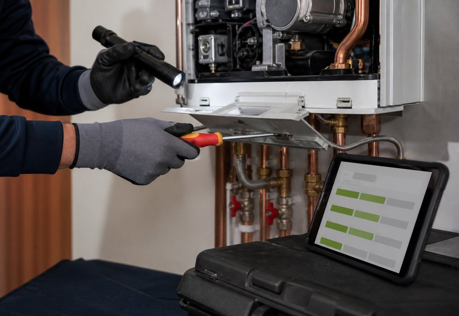 Imagen de Gas, calderas y ACS: trabajo en curso - Aviso técnico